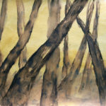 Forests II, olio su carta, cm 24x33