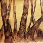 Forests VIII, olio su carta, cm 24x33